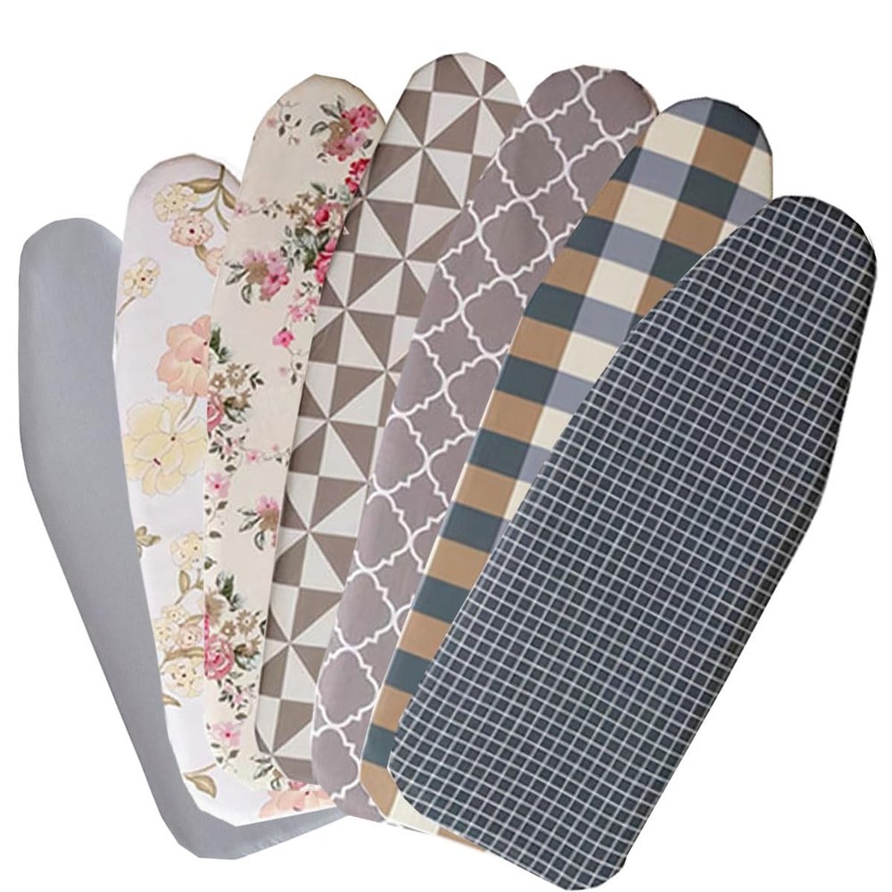 WKLDFS Cotton Iron Board Cover 90X30CM 100x34cm 110x34cm 120x38cm Ironing Cover Durable Scorch Tight Fit Ironing Board Cover Standard Size for Smooth Iron(B2,M(100x34cm/39x13in))