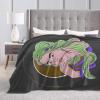 Beautiful Portrait of a Girl Throw Blanket for Couch Bed Sofa Soft and Comfortable Blankets 50"x40" Anti-Pilling Flannel Blanket view 4