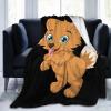 Cute Corgi Puppy Throw Blanket for Couch Bed Sofa Soft and Comfortable Blankets 60"x50" Anti-Pilling Flannel Blanket view 2