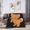 Cute Corgi Puppy Throw Blanket for Couch Bed Sofa Soft and Comfortable Blankets 60"x50" Anti-Pilling Flannel Blanket view 3