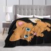 Cute Corgi Puppy Throw Blanket for Couch Bed Sofa Soft and Comfortable Blankets 60"x50" Anti-Pilling Flannel Blanket view 4