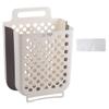 Baluue 1set Plastic Laundry Basket Space-saving Wall Hamper for Dirty Clothes Design Strong Load-bearing Capacity for Home and Closet Organization view 1