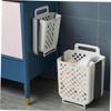 Baluue 1set Plastic Laundry Basket Space-saving Wall Hamper for Dirty Clothes Design Strong Load-bearing Capacity for Home and Closet Organization view 4