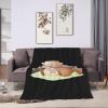 Cute Beaver Throw Blanket for Couch Bed Sofa Soft and Comfortable Blankets 80"x60" Anti-Pilling Flannel Blanket view 3