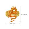 Artibetter 2pcs Curtain Buckle Drapery Hold Backs Window Holdbacks Dragon Napkin Rings Window Tieback Curtain Holders Window Tie Backs Curtain Pull Backs Drapes Fixed Rope Metal No Punching view 2