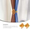 Artibetter 2pcs Curtain Buckle Drapery Hold Backs Window Holdbacks Dragon Napkin Rings Window Tieback Curtain Holders Window Tie Backs Curtain Pull Backs Drapes Fixed Rope Metal No Punching view 3