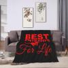 Best Friends for Life Throw Blanket for Couch Bed Sofa Soft and Comfortable Blankets 80"x60" Anti-Pilling Flannel Blanket view 3