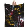 Smoke Flag of Maryland Throw Blanket for Couch Bed Sofa Soft and Comfortable Blankets 60"x50" Anti-Pilling Flannel Blanket view 1