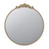 30" x 32" Round Gold Mirror, Wall Mounted Mirror with Metal Frame for Bathroom Living Room view 1