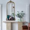 24"x60" Arch Floor Mirror with Gold Metal Frame, Full Body Mirror for Bathroom Bedroom Living Room view 3