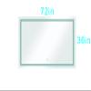 72 x 36 Inch LED Bathroom Mirror with Lights, Lighted Vanity Mirror, Anti Fog Design, Large Wall Mounted Light Up Mirror, Hanging, Rectangle view 4
