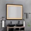 60in. W x 36in. H Oversized Rectangular Black Framed LED Mirror Anti-Fog Dimmable Wall Mount Bathroom Vanity Mirror Wall Mirror Kit for Gym and Dance Studio 36X 60 view 1