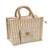 Jute Bag with Mobile Holder - Eco-Friendly - for Shopping | Lunch Bag/Tiffin | Grocery Storage. for Men & Women, 30 X 30 cm view 1