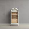 Modway EEI-6639-WHI-OAK Nolan Tall Arched Storage Display Cabinet, White Oak view 2