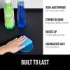 GORILLA GRIP Waterproof Silicone Under Sink Mat with Raised Lip for Kitchen and Bathroom, 28 x 22 in, Cabinet Shelf Liner Stay in Place Mats Dishwasher Safe Drawer Liner, Organizer Tray, Black view 2