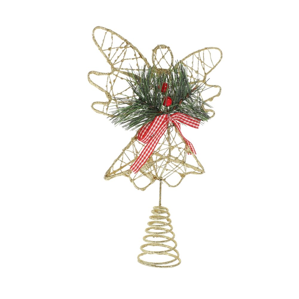 Beatifufu Angel Christmas Tree Topper Star Tree Decoration Easy to Install for Holiday Home Decor for Parties and Celebrations