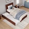 AFI, Canyon Twin Platform Bed with Matching Footboard & Twin Trundle, Walnut view 4