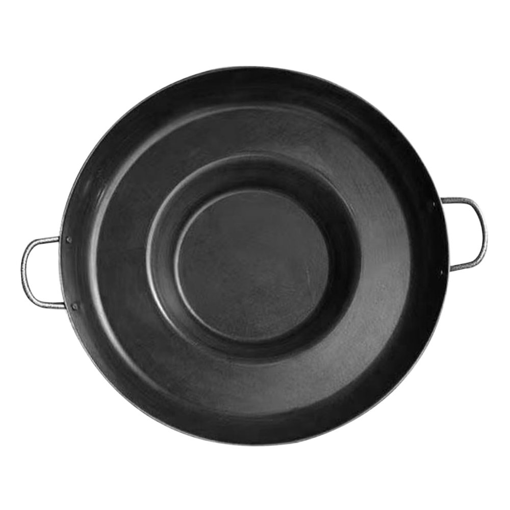BESTOYARD 14'' Flat Bottom Concave Gong Pot Omelet Pans Outdoor Para Carnitas Crepe Pan Roasting Pan Cookware Pan Comal Frying Bowl Dosa Pan Outdoor Griddle Nonstick Pan Stainless Steel Tool Egg
