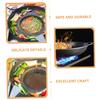 BESTOYARD 14'' Flat Bottom Concave Gong Pot Omelet Pans Outdoor Para Carnitas Crepe Pan Roasting Pan Cookware Pan Comal Frying Bowl Dosa Pan Outdoor Griddle Nonstick Pan Stainless Steel Tool Egg view 2