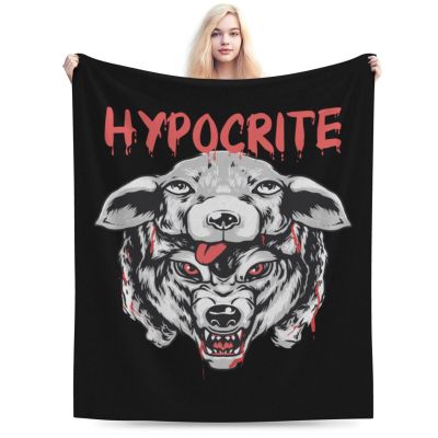 A Wolf in Sheep s Clothing Throw Blanket for Couch Bed Sofa Soft and Comfortable Blankets 50"x40" Anti-Pilling Flannel Blanket