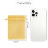 Hopttreely 100pcs Organza Bags, Gold 4''x4.72''(10x12cm) Satin Drawstring Organza Pouch Wedding Party Favor Gift Bag Jewelry Watch Bags view 2