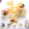 Hopttreely 100pcs Organza Bags, Gold 4''x4.72''(10x12cm) Satin Drawstring Organza Pouch Wedding Party Favor Gift Bag Jewelry Watch Bags view 3