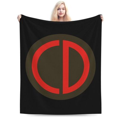 85th Division SSI Throw Blanket for Couch Bed Sofa Soft and Comfortable Blankets 80"x60" Anti-Pilling Flannel Blanket