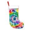 FRGMNT Tie Dye Hippies Print Christmas Stockings,Personalized Xmas Stockings, for Fireplace Hanging and Holiday Dcor view 2