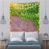CORFOTO 180x98 Inch Fabric Retro Red Brick Wall Tapestry Green Ivy Sunlight Wall Hanging Tapestry for Wall Decor Bedroom Aesthetic Living Room College Dorm Decor Wallpaper view 4