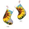 FRGMNT Sunflowers Flowers Print Christmas Stockings,Personalized Xmas Stockings, for Fireplace Hanging and Holiday Dcor view 3