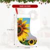 FRGMNT Sunflowers Flowers Print Christmas Stockings,Personalized Xmas Stockings, for Fireplace Hanging and Holiday Dcor view 4