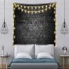 CORFOTO 59x39 Inch Fabric Black Retro Brick Wall Tapestry Old Brick Wall Picture Wall Hanging Brick Stone Wall Tapestry for Wall Decor Bedroom Aesthetic Living Room College Dorm Decor Wallpaper view 4
