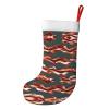 FRGMNT Bacon Pattern Print Christmas Stockings,Personalized Xmas Stockings, for Fireplace Hanging and Holiday Dcor view 2