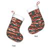 FRGMNT Bacon Pattern Print Christmas Stockings,Personalized Xmas Stockings, for Fireplace Hanging and Holiday Dcor view 3