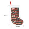 FRGMNT Bacon Pattern Print Christmas Stockings,Personalized Xmas Stockings, for Fireplace Hanging and Holiday Dcor view 4