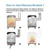 chimney sweep kit 9Pcs Dryer Vent Cleaning Kit Omnidirectional Dryer Cleaner - Includes Vent Brush, Dryer Lint Vacuum Attachment & Dryer Lint Trap Brush, Vacuum & Dryer Adapters ( Color : 9 Rods , Siz view 3