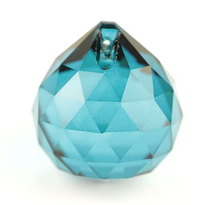 Artsim Chandelier Crystal Prisms Pendants 15mm-40mm Green Crystal Hanging Faceted Ball Crystal Pendants for Lighting Parts Chandelier Crystal Prisms Pendants (Color : Zircon Blue, Size : 15mm 8pcs)