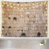 CORFOTO 140x117 Inch Fabric Western Wall Tapestry Wailing Wall Jerusalem Israel Wall Hanging Judaism Religious Tapestry for Wall Decor Bedroom Aesthetic Living Room College Dorm Decor Wallpaper view 2