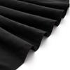 Wrap Around Bed Skirts with 15" Drop - Three Sides Fabric Adjustable Elastic Dust Ruffle Silky Soft -600 Thread Count 100% Pure Cotton Bed Skirt with 15" Drop-Olympic Queen(66"X 80") Black view 2