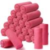 24 Packs Fleece Throw Blanket Soft Warm Lightweight Fleece Blanket Cozy Throw Bulk for Bed Couch Sofa Home Office Wedding Gifts Suitable for Seasons, 50 x 60 Inches(Peach Pink) view 1