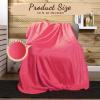 24 Packs Fleece Throw Blanket Soft Warm Lightweight Fleece Blanket Cozy Throw Bulk for Bed Couch Sofa Home Office Wedding Gifts Suitable for Seasons, 50 x 60 Inches(Peach Pink) view 2