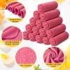 24 Packs Fleece Throw Blanket Soft Warm Lightweight Fleece Blanket Cozy Throw Bulk for Bed Couch Sofa Home Office Wedding Gifts Suitable for Seasons, 50 x 60 Inches(Peach Pink) view 3