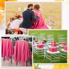 24 Packs Fleece Throw Blanket Soft Warm Lightweight Fleece Blanket Cozy Throw Bulk for Bed Couch Sofa Home Office Wedding Gifts Suitable for Seasons, 50 x 60 Inches(Peach Pink) view 4