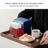 Xcello Walnut Tea Tray, Exquisite and Sturdy Breakfast Tray for Tea Sets, Objects, Fruits, and Snacks view 3