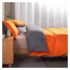 ADovz Solid Colour AB Face Orange Grey, 3 Piece Soft Breathable Duvet Cover, Duvet Cover Pillowcase, American Single Bed King Size, Single Bed Double Bed,Bed Sheets view 2