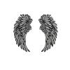 Angel Wings Ornament, Angel Wings Metal Wall Art Decor with Led Lights, Large Angel Wings, for Home Bedroom Living Room Garden Office (30 * 15CM) (30 * 15CM) view 1