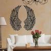 Angel Wings Ornament, Angel Wings Metal Wall Art Decor with Led Lights, Large Angel Wings, for Home Bedroom Living Room Garden Office (30 * 15CM) (30 * 15CM) view 2