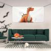 Funny Dragon Print Holiday Banner Medium Personalized Background Banners Hanging Banners Birthday Banner For Indoor Outdoor Christmas Party Decorations Supplies view 2