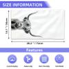 BIGXIUKA Highland Cow Hand Towels Gray White Bath Towel Set of 2 Soft Kitchen Dish Towels Decorative Bathroom Face Towels for Guest Gym Yoga 28 x 14 Inch view 2
