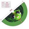 48 Christmas Tree Skirt,Durable Holiday Decor - Perfect Size for Your Christmas Tree,Magic stick Closure Green Alien view 4
